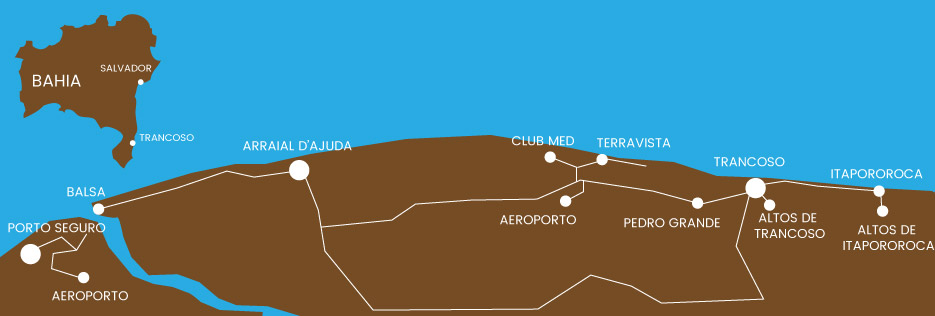 map of trancoso bahia Brazil